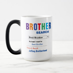 Funny Custom Best Brother Geschenk Verwandlungstasse