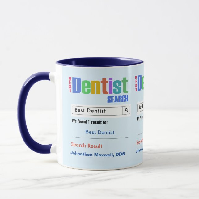 Funny Custom Best Dentist Geschenk Tasse (Links)