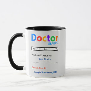 Funny Custom Best Doctor Geschenk Tasse