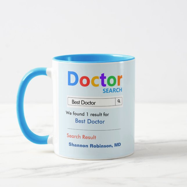 Funny Custom Best Doctor Geschenkidee Tasse (Links)