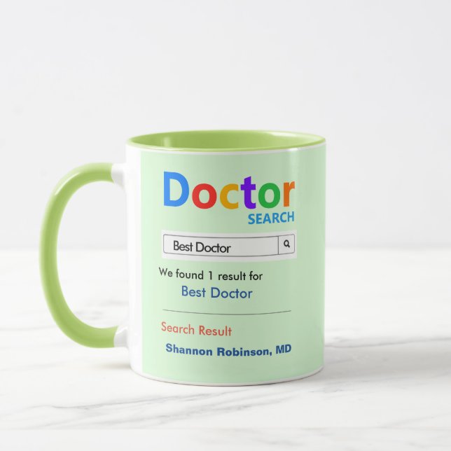 Funny Custom Best Doctor Geschenkidee Tasse (Links)
