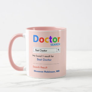 Funny Custom Best Doctor Geschenkidee Tasse