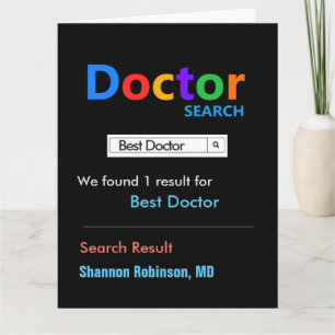 Funny Custom Best Doctor Karte