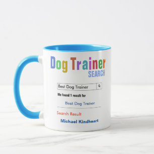 Funny Custom Best Dog Trainer Geschenk Tasse