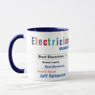 Funny Custom Best Electrician Tasse