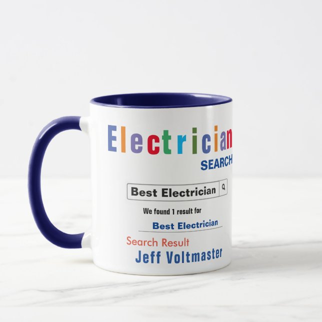 Funny Custom Best Electrician Tasse (Links)