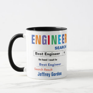 Funny Custom Best Engineer Geschenkidee Tasse