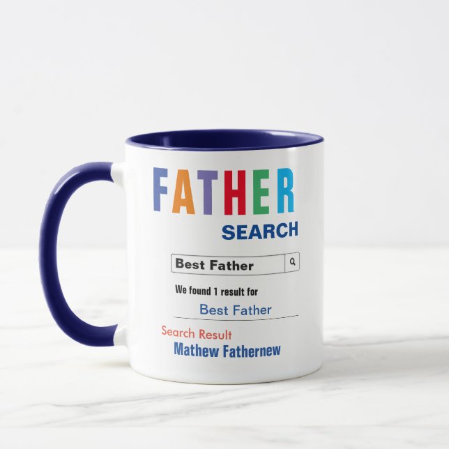Funny Custom Best Father Gift Tasse (Links)