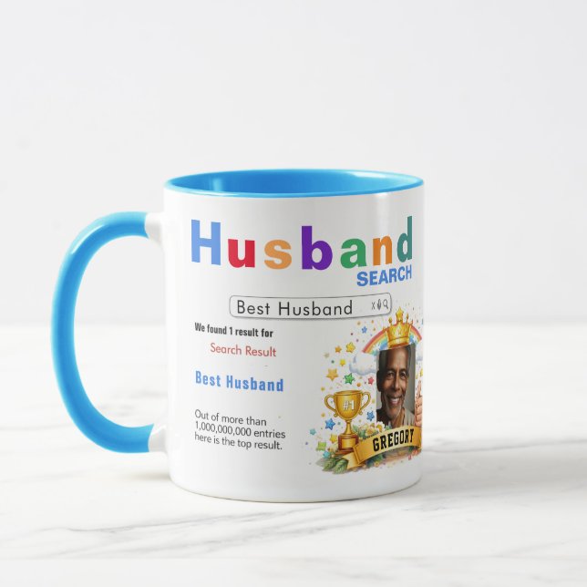 Funny Custom Best Husband Search Tasse (Links)