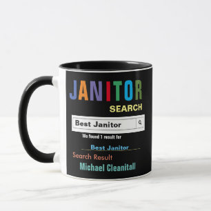 Funny Custom Best Janitor Tasse