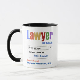 Funny Custom Best Lawyer Geschenk Tasse