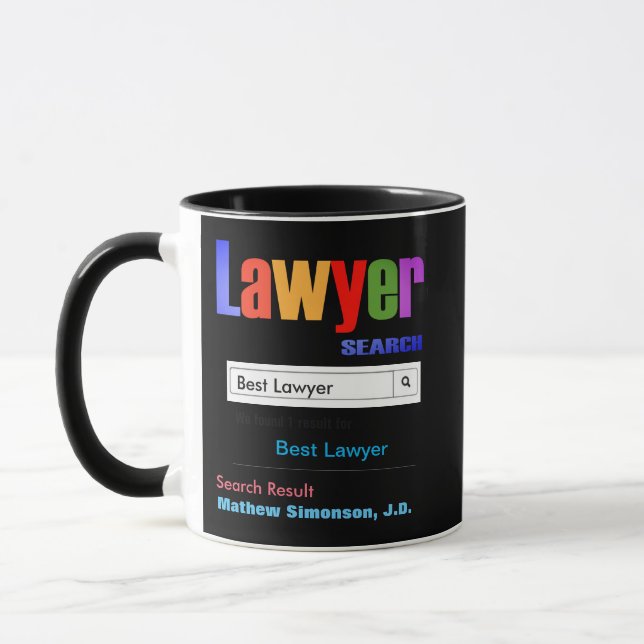 Funny Custom Best Lawyer Geschenk Tasse (Links)
