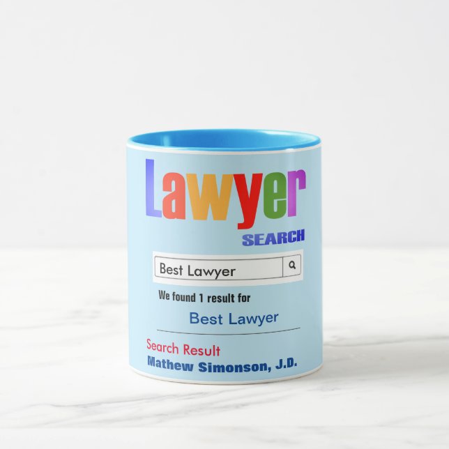 Funny Custom Best Lawyer Geschenk Tasse (Zentrum)