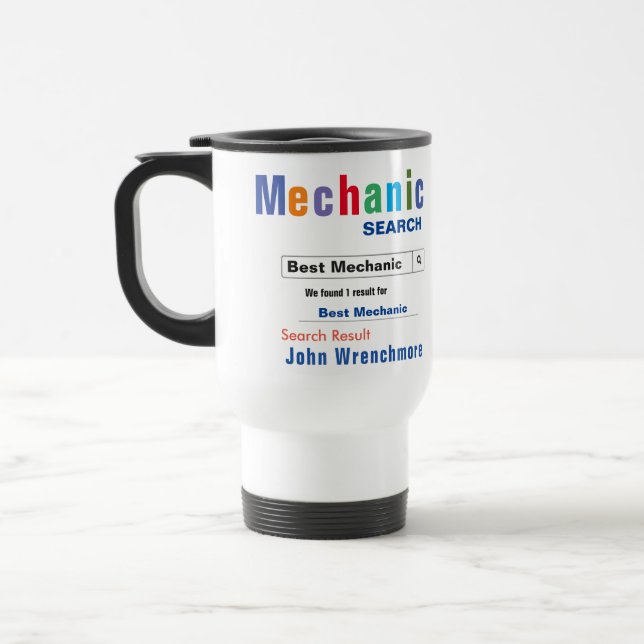 Funny Custom Best Mechanic Tasse (Links)