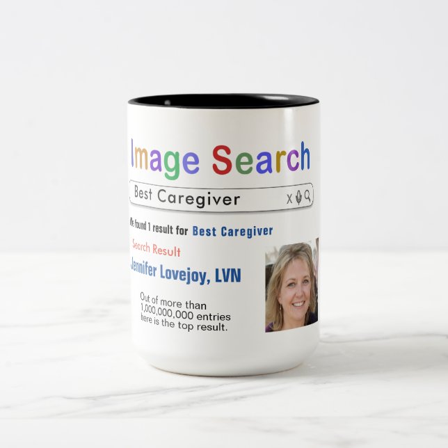 Funny Custom Best Nurse Search Tasse (Mittel)