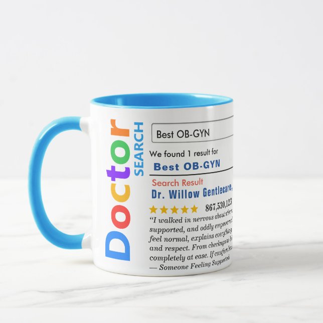 Funny Custom Best OBGYN Specialist Tasse (Links)