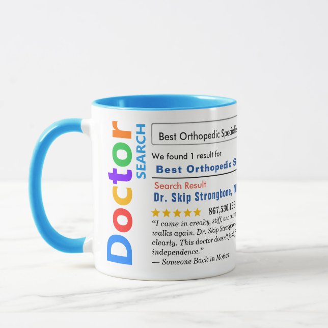 Funny Custom Best Orthopedic Specialist Tasse (Links)