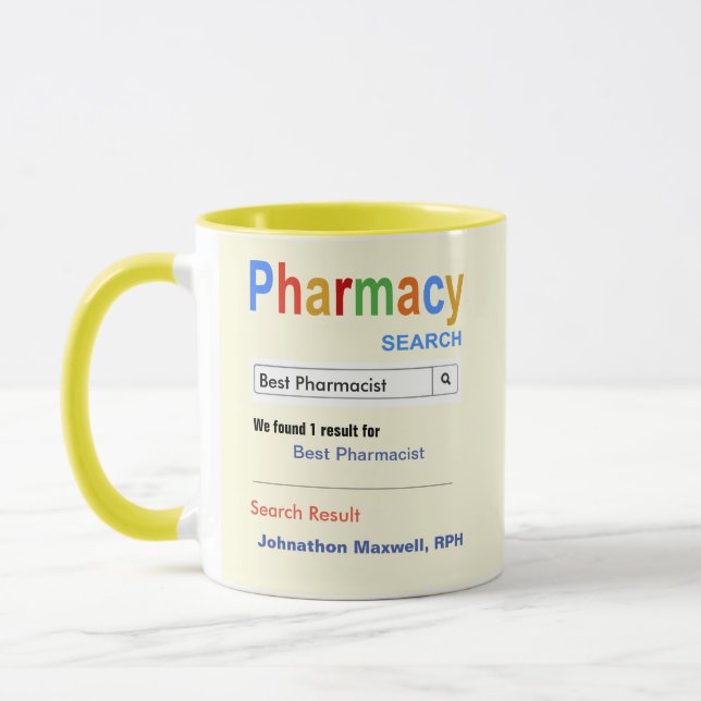 Funny Custom Best Pharmaceuticals Gift Tasse (Links)