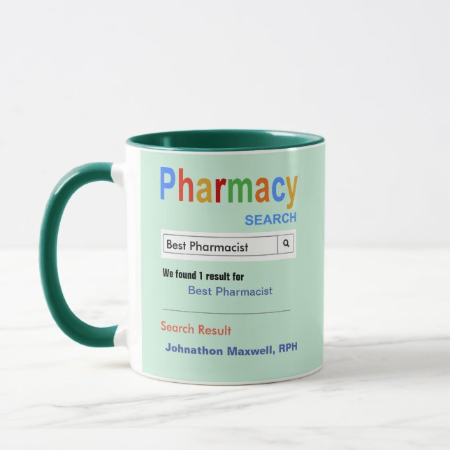 Funny Custom Best Pharmaceuticals Gift Tasse (Links)