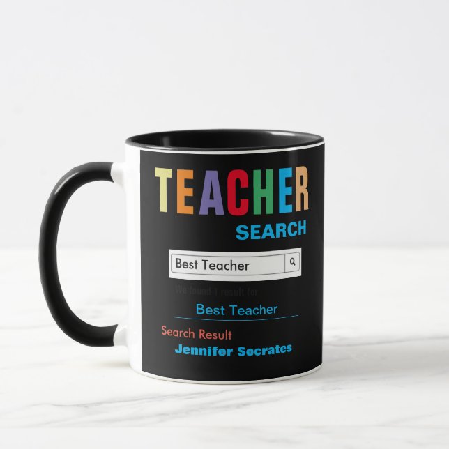 Funny Custom Best Teacher Geschenk Tasse (Links)