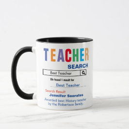 Funny Custom Best Teacher Geschenk Tasse