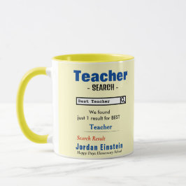 Funny Custom Best Teacher Tasse