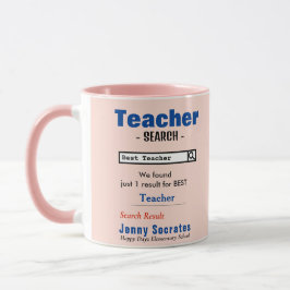 Funny Custom Best Teacher Tasse