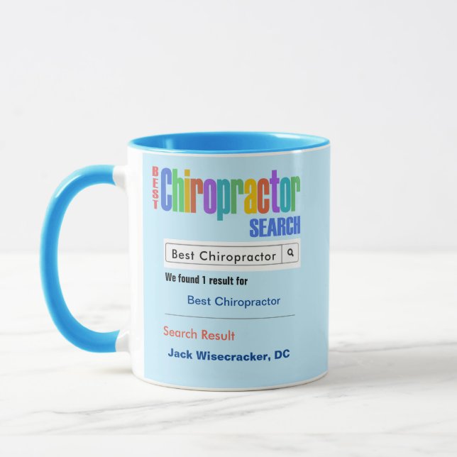 Funny Custom Bestes Chiropractor Geschenk Tasse (Links)