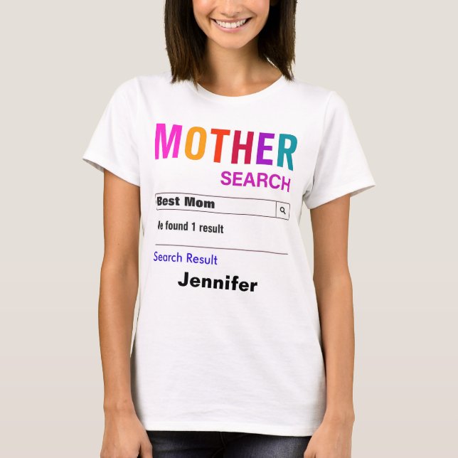 Funny Custom Bestes Mama Geschenk T-Shirt (Vorderseite)