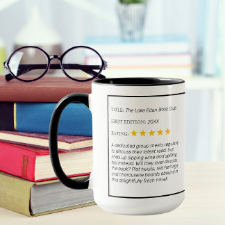 Funny Custom Book Club Tasse