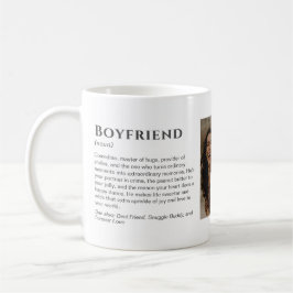 Funny Custom Boyfriend Definition With Photo Kaffeetasse