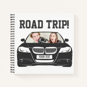 Funny Custom Car Foto Road Trip Notizbuch