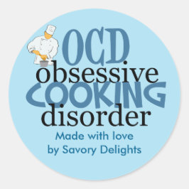 Funny Custom Catering Company Runder Aufkleber