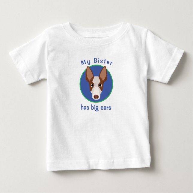 Funny Custom Dog Face Baby T-shirt (Vorderseite)
