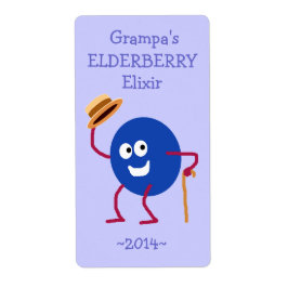 Funny Custom Elderberry Weinmarken
