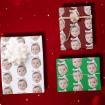 Funny Custom Face Foto Face Wiederholung Muster Geschenkpapier Set<br><div class="desc">Funny Custom Face Foto Face Wiederholung Muster, Ersetzen Sie das Gesicht mit Ihrem Lieblings-Foto (stellen Sie sicher, so viel ins Gesicht wie möglich zu schneiden und verwenden Sie eine App, um den Hintergrund zu entfernen) und personalisieren Sie dieses lustige Weihnachts-Wrapping Paper mit Ihrem Kind, Ehemann oder Freund darauf! Auch eine...</div>