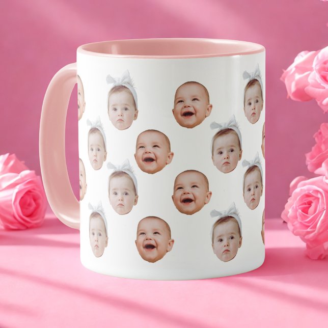 Funny Custom Face Foto Niedlich Baby Face Tasse (Von Creator hochgeladen)