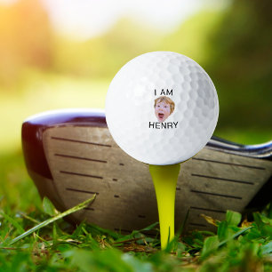Funny Custom Face Golf Geburtstagsparty Matching Golfball