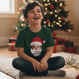Funny Custom Face Swap Weihnachtsmann Weihnachten T-Shirt