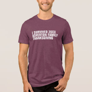 Funny Custom Family Erntedank Tri-Blend Shirt