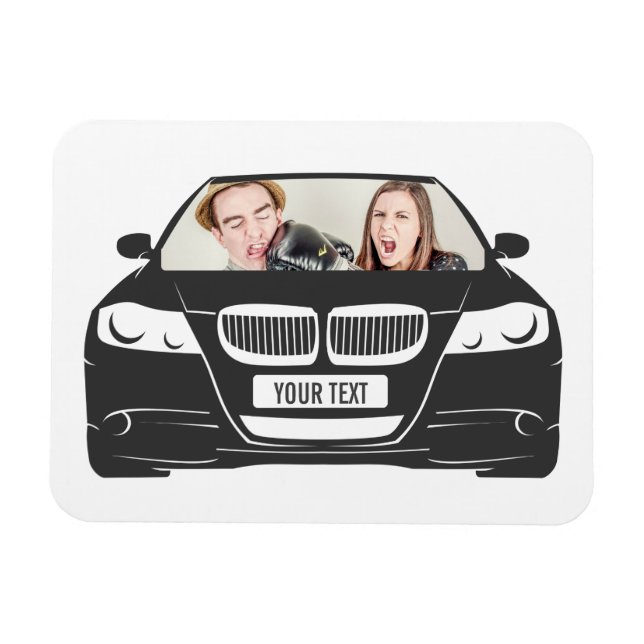 Funny Custom Foto Car Frame Magnet (Horizontal)