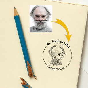 Funny Custom Foto Lehrer Klassenzimmer Großartige Gummistempel