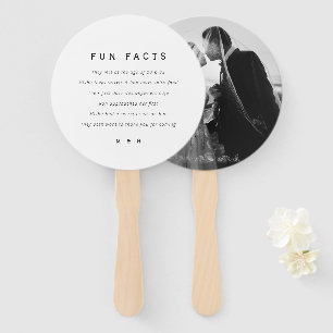 Funny, Custom Foto Spaß Fakten Minimalistische Hoc Fächer