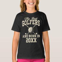 Funny Custom Golf Jahr Geboren Name T-Shirt