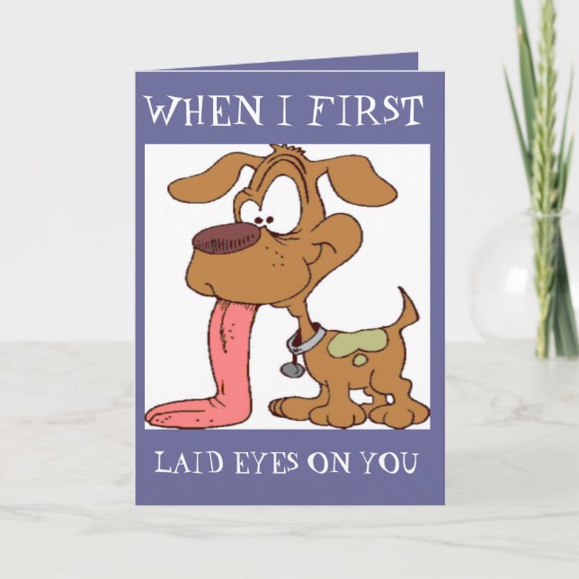 FUNNY CUSTOM GREETING CARDS - HUNDE - LIEBE - GIFT KARTE (Vorderseite)