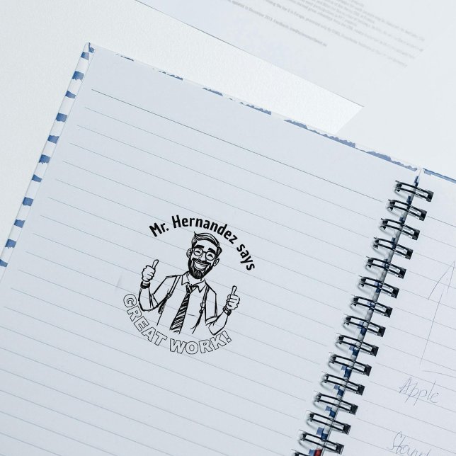 Funny Custom Happer Lehrer Klassenzimmer Gute Arbe Gummistempel (Von Creator hochgeladen)