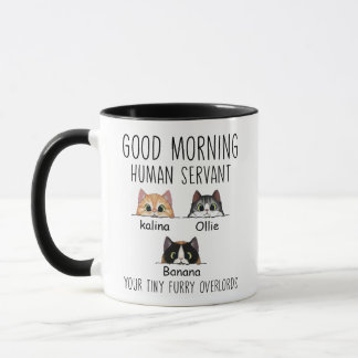 Funny Custom Human Servin für Cat Eigentümer Haust Tasse