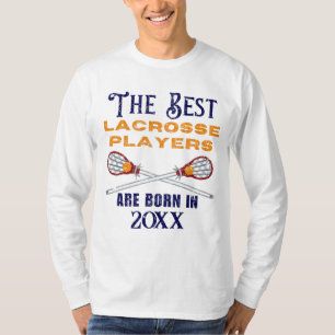 Funny Custom Lacrosse Geburtstag Jahr Geburtstag T-Shirt