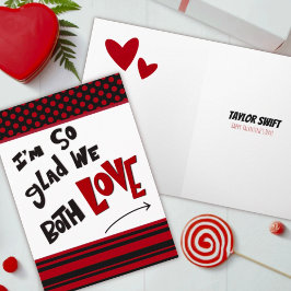 Funny Custom Liebe Valentine Hearcard Karte
