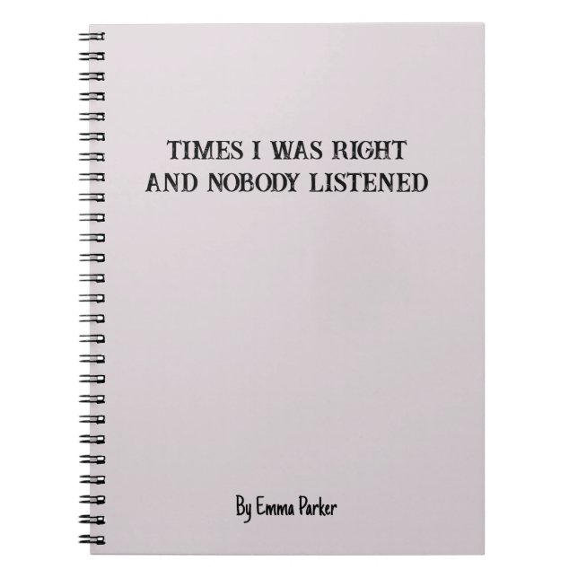 Funny Custom Notebook für Mitarbeiter/Student Gesc Notizblock (Vorderseite)